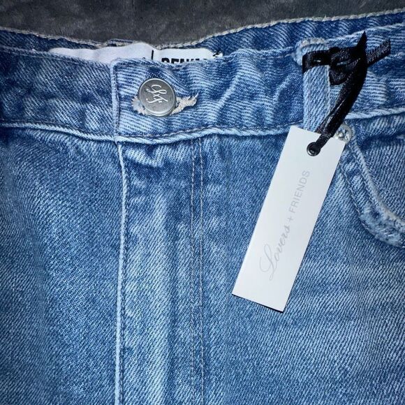 Lovers + Friends Jack High Rise Distressed Cut Off Denim Shorts Size 30 NWTs - Picture 2 of 11